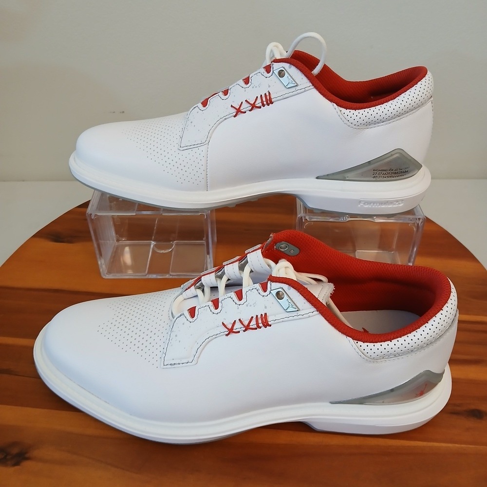 Nike Air Jordan ADG 5 Spikeless Golf Shoes Mens 8 White Red Sneakers FQ6642-101